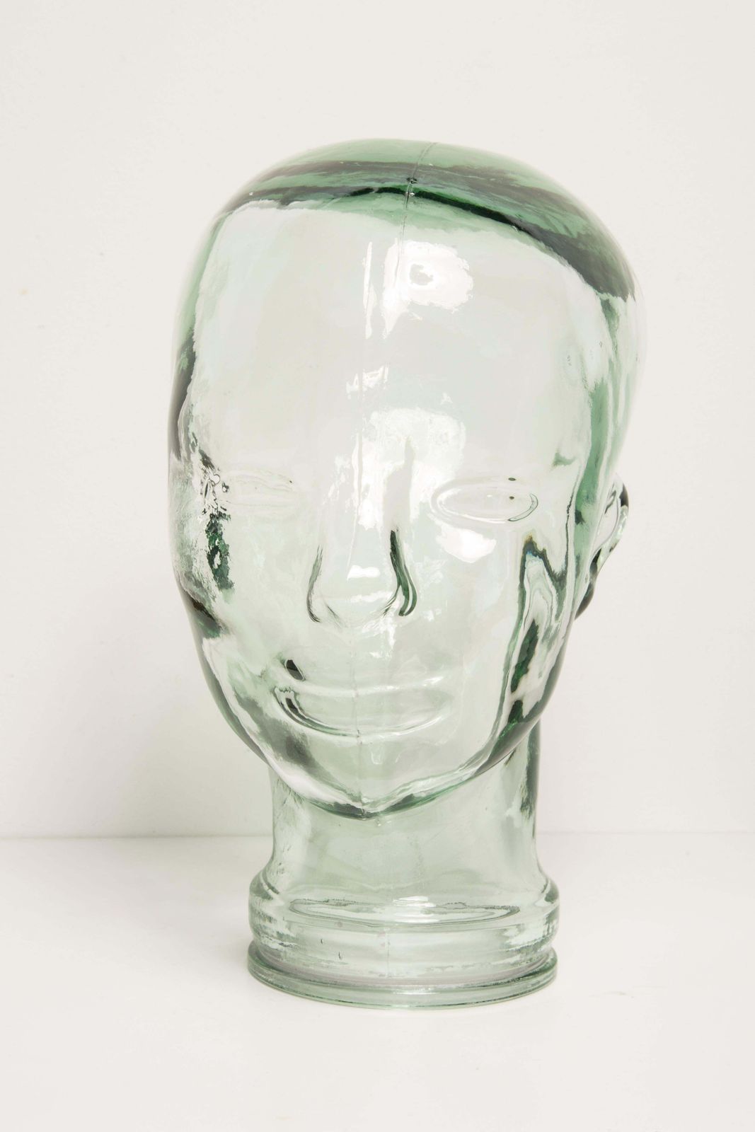 Transparent Vintage Decorative Mannequin Glass Head Sculpture, 1970s, Germany photo buy