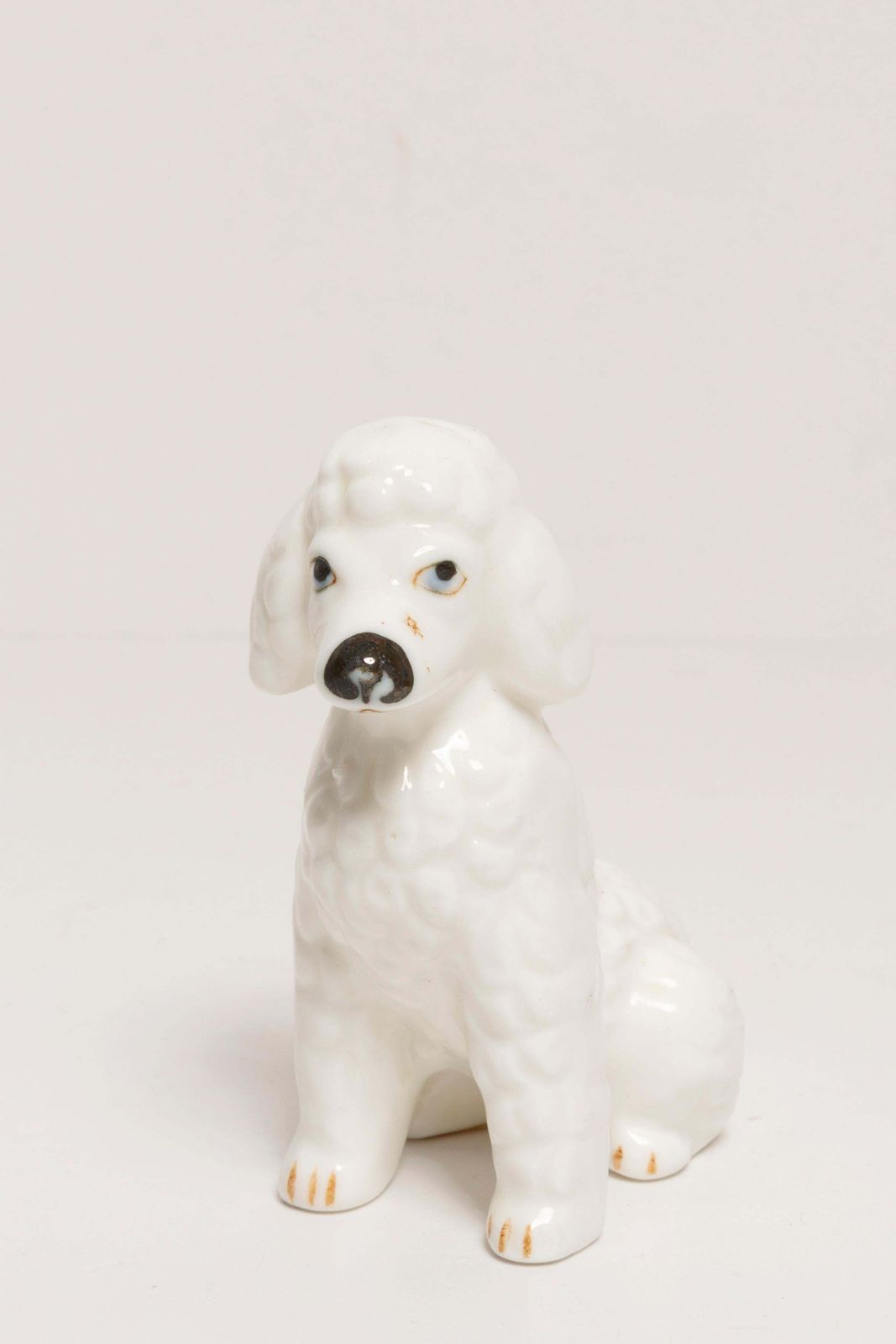 20th Century Mini White Poodle Dog Sculpture, Italy, 1960s photo furniture