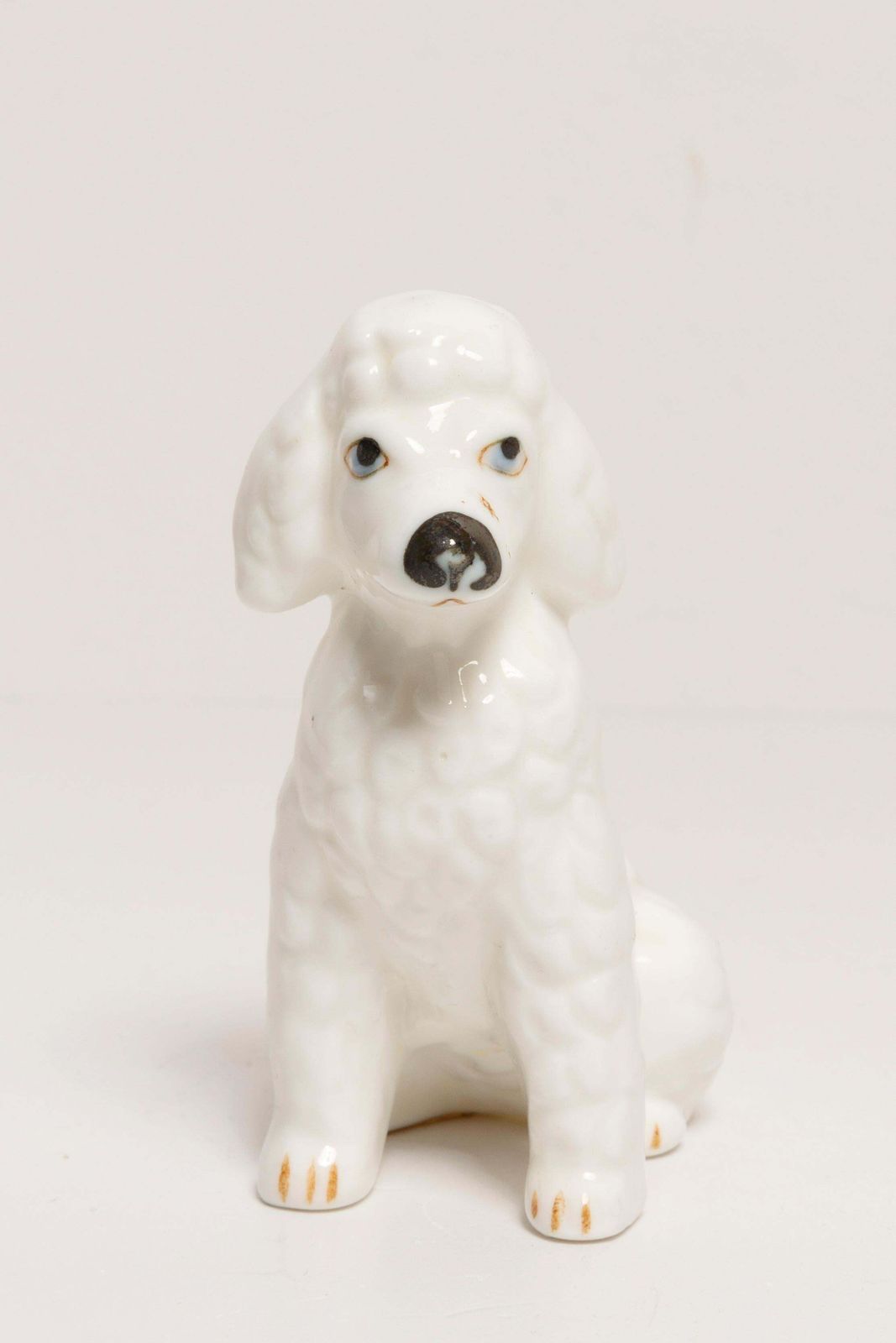 photo for sale 20th Century Mini White Poodle Dog Sculpture, Italy, 1960s