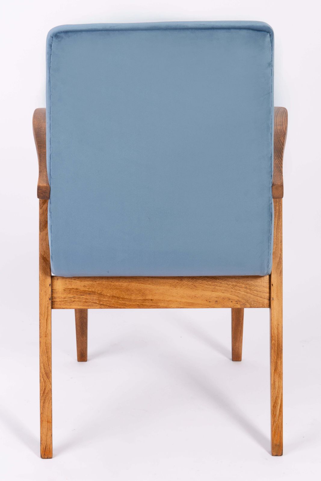 Set Of Eight 20th Century Vintage Blue Chairs By Mieczyslaw Puchala, 1960s photo buy