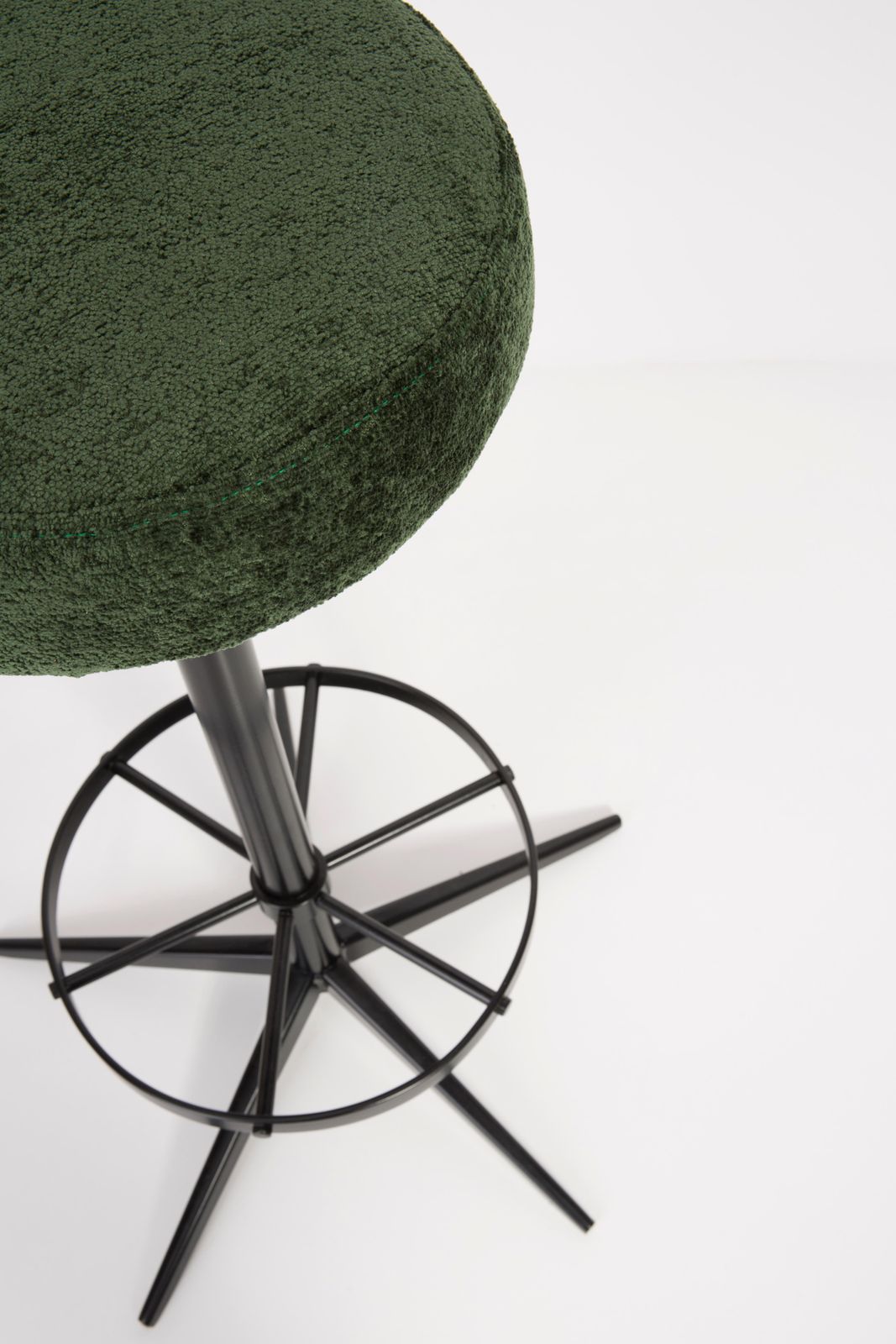 Vintage Dark Green Bar Stool, Germany, 1960s photo Furniture