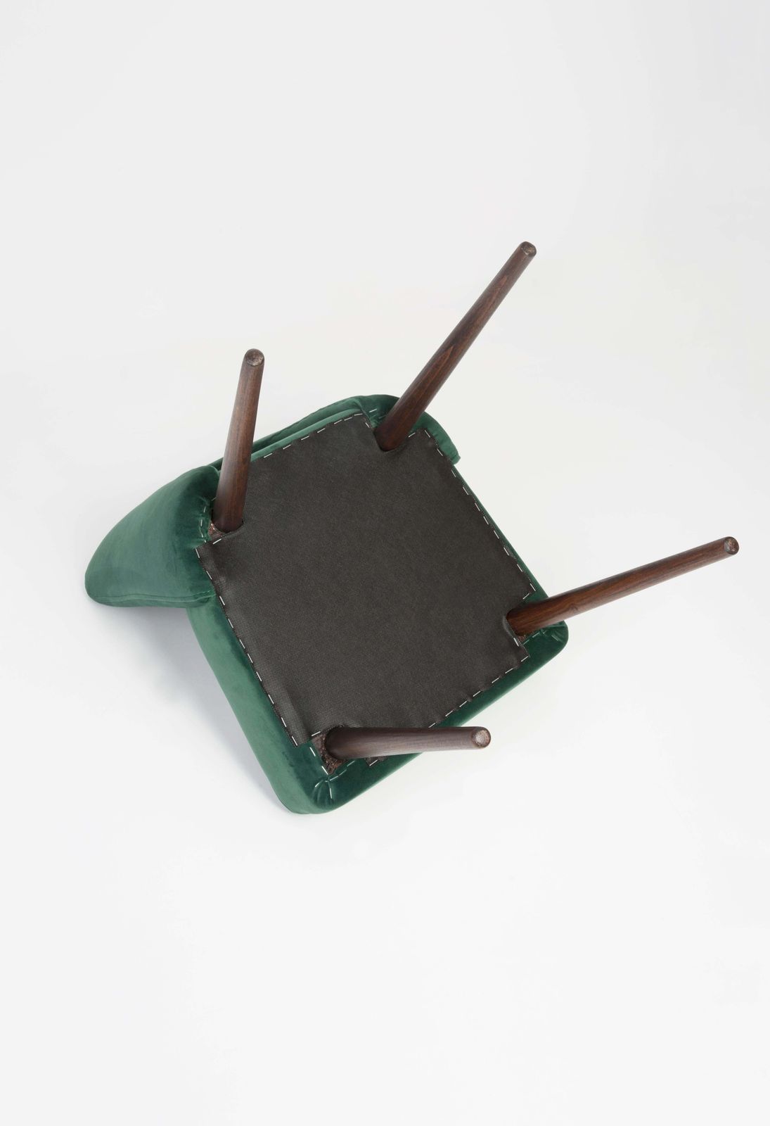 Dark Green Velvet 'Shell' Chair, 1960s photo 595.0