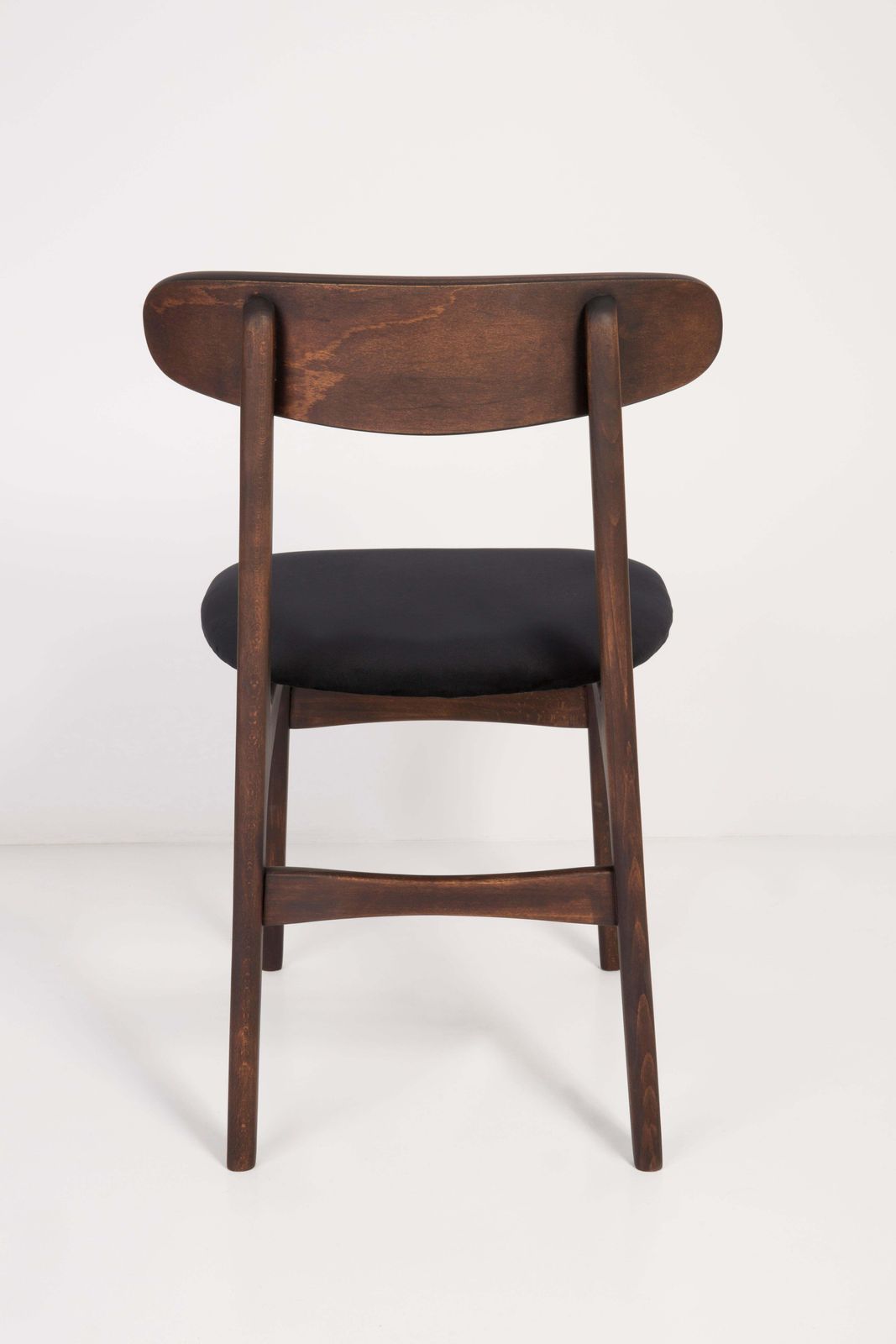 Furniture Set Of Two 20th Century Black Velvet Chairs, 1960s photo
