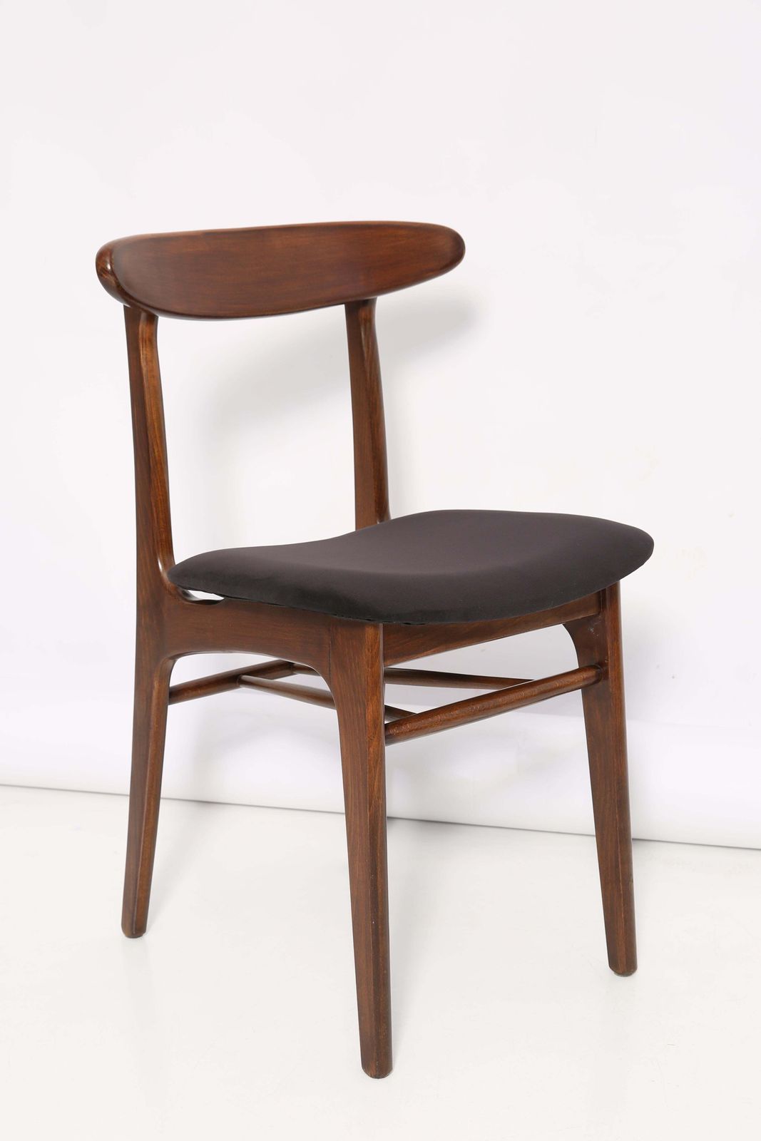 Pair Of 20th Century Black Velvet Chairs, By Rajmund Halas, Poland, 1960s photo Furniture