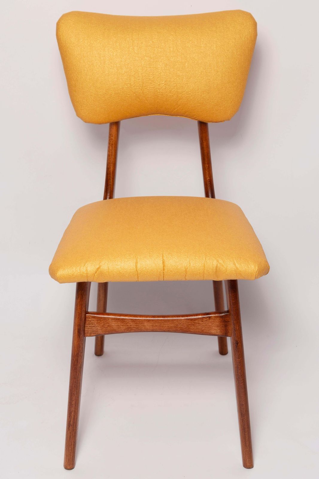 Set Of Four Mid Century Butterfly Dining Chairs, Pineapple Leather, Europe 1960s photo 2548.0