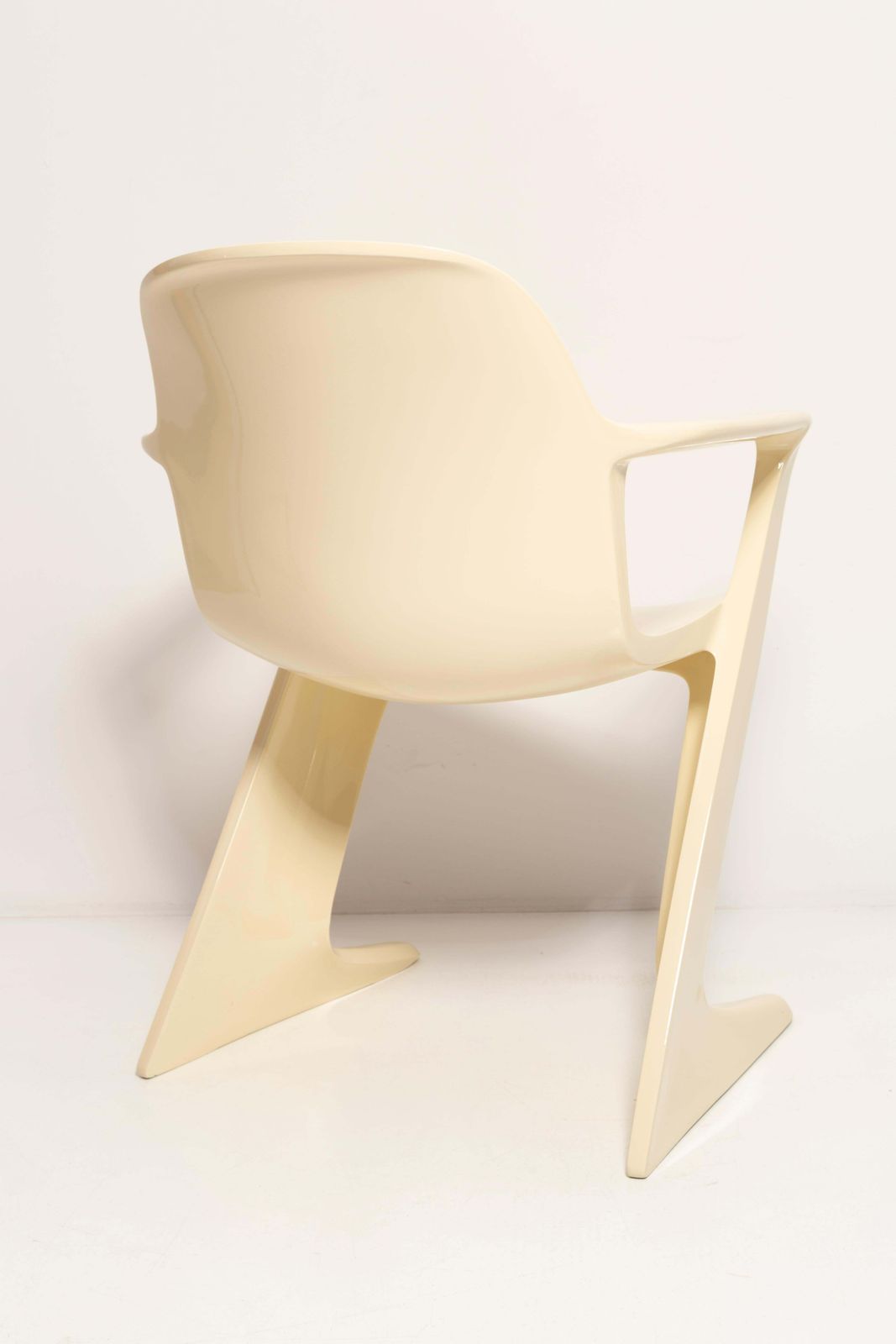 2551.0 Pair Of Mid Century Light Beige Kangaroo Chairs, Ernst Moeckl, Germany, 1968 photo