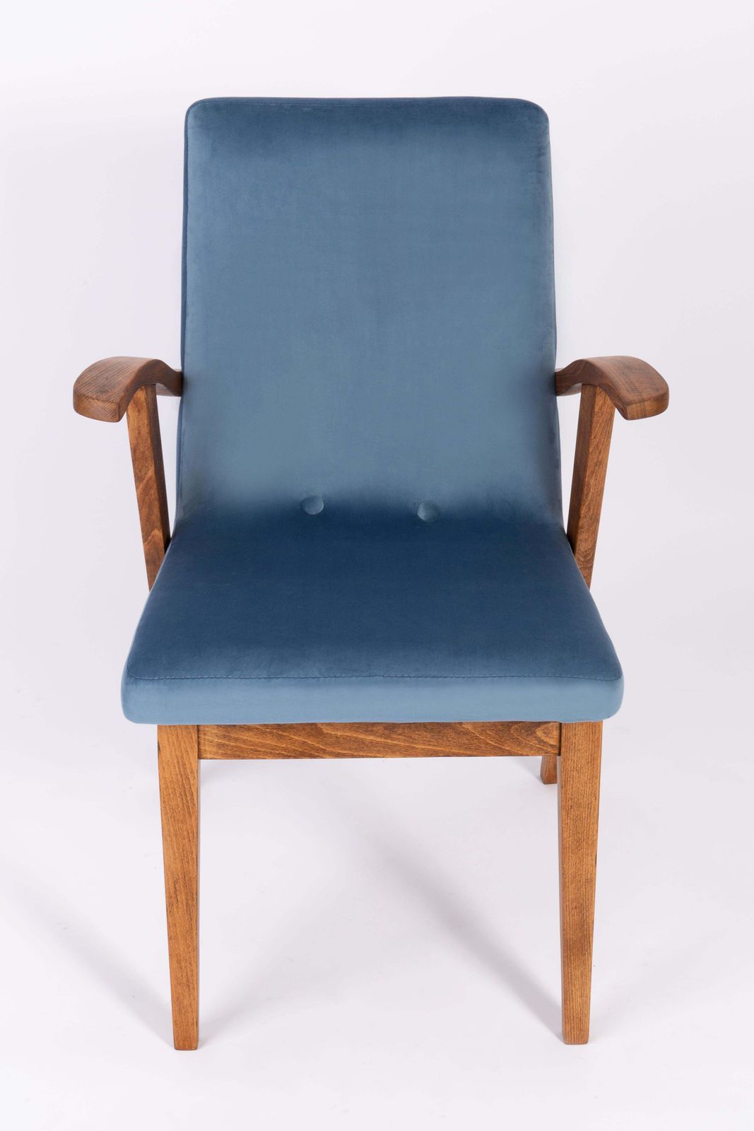 Set Of Four 20th Century Vintage Blue Chairs By Mieczyslaw Puchala, 1960s photo 3403.0