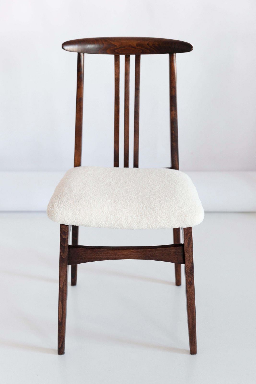 Twelve Mid Century Light Boucle Chair, Designed By M. Zielinski, Europe, 1960s photo Furniture