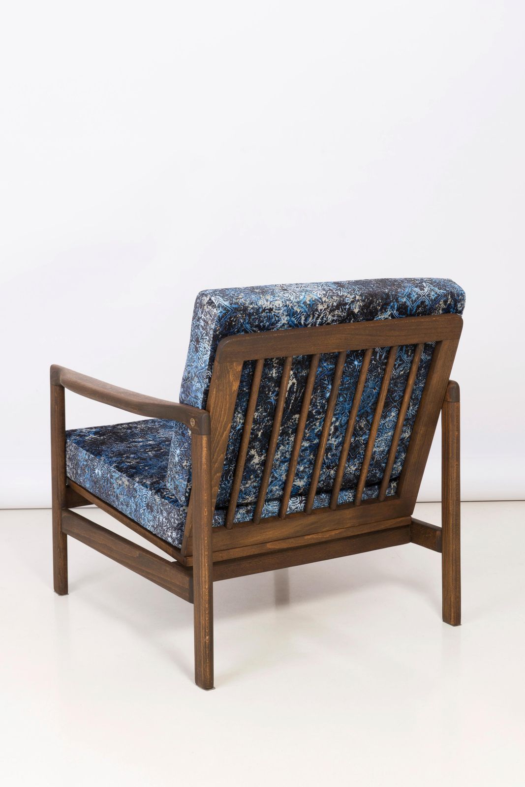 20th Century Blue Vintage Armchair, Zenon Baczyk, 1960s photo vintage