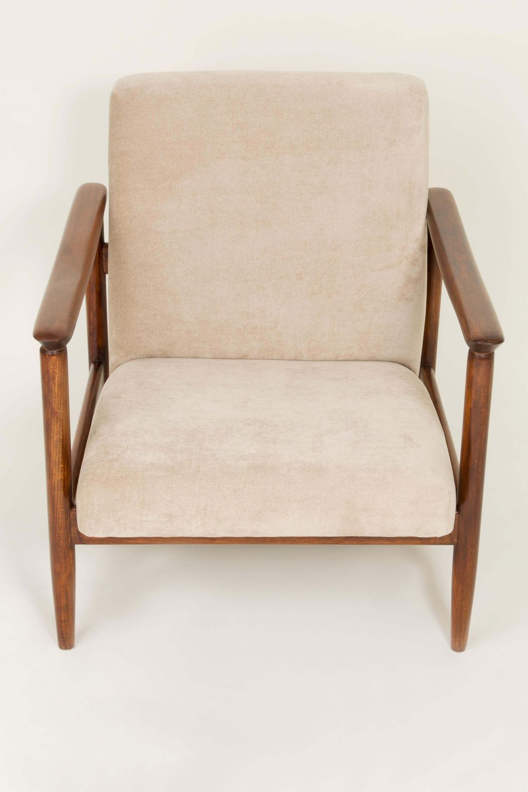 Beige Armchair, Edmund Homa, Gfm 142, 1960s, Poland photo for sale