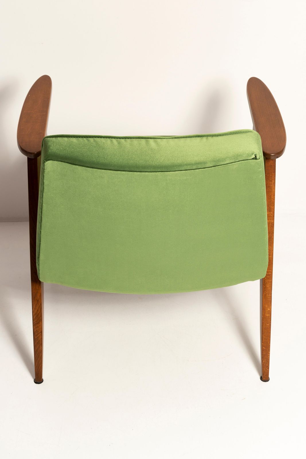 photo furniture Mid Century 366 Armchair In Green Velvet, By Jozef Chierowski, Europe, 1960s