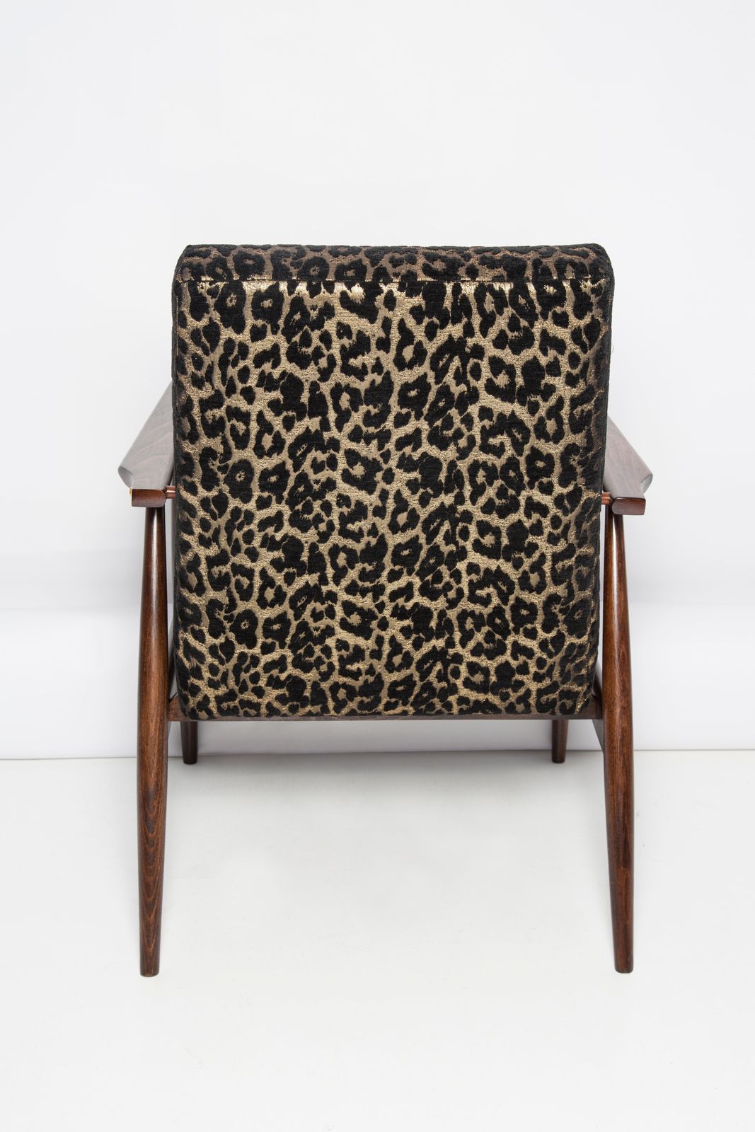 photo buy Pair Of Mid Century Leopard Print Velvet Dante Armchairs, H. Lis, Europe, 1960s