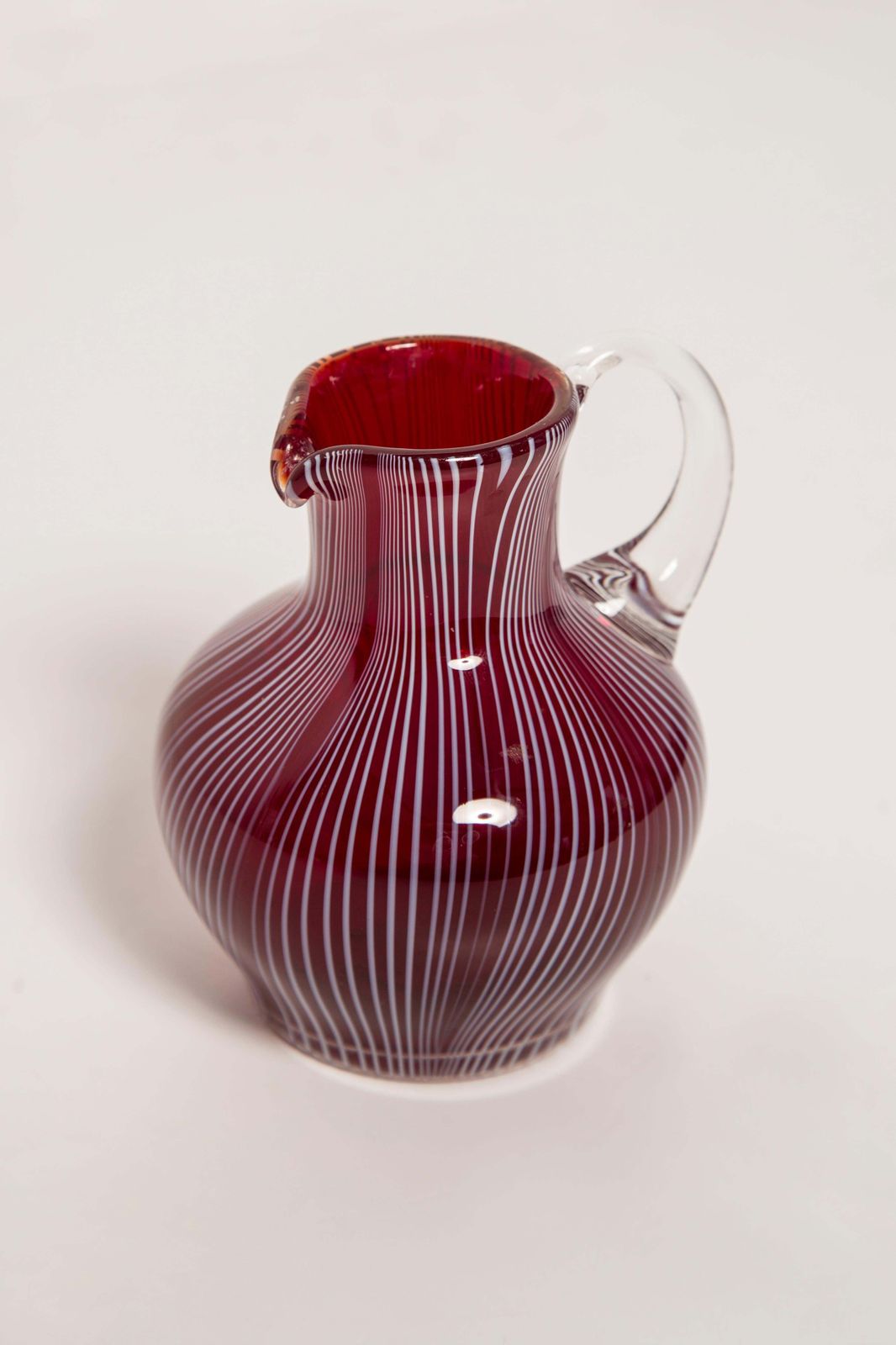 Midcentury Vintage Dark Red Small Vase, Europe, 1960s photo buy