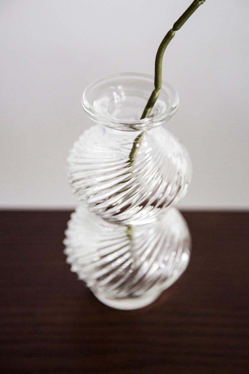 Mid Century Vintage Transparent Art Glass Small Vase, Italy, 1960s photo Home Decor
