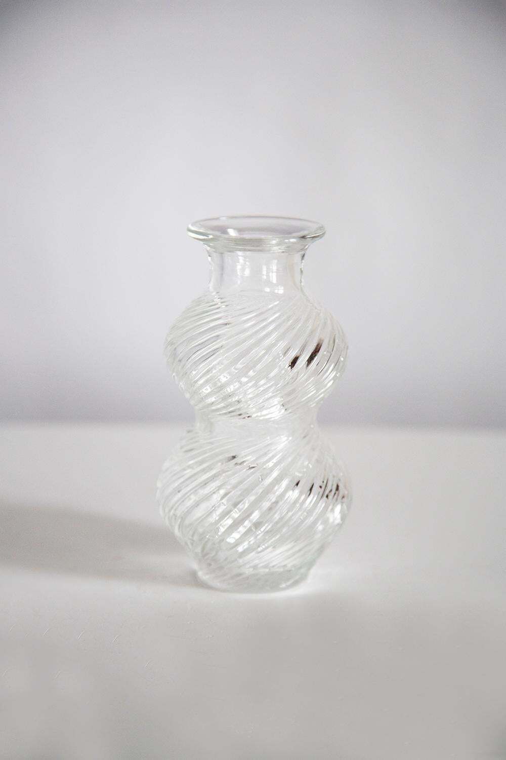 Mid Century Vintage Transparent Art Glass Small Vase, Italy, 1960s photo buy