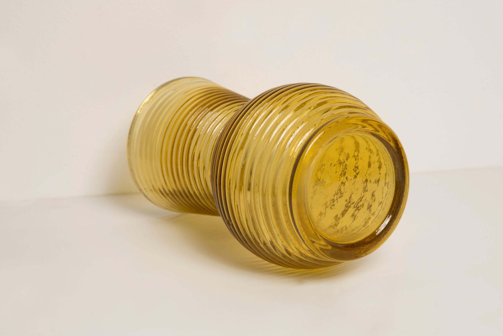 Midcentury Vintage Yellow Small Vase, Europe, 1960s photo vinterior
