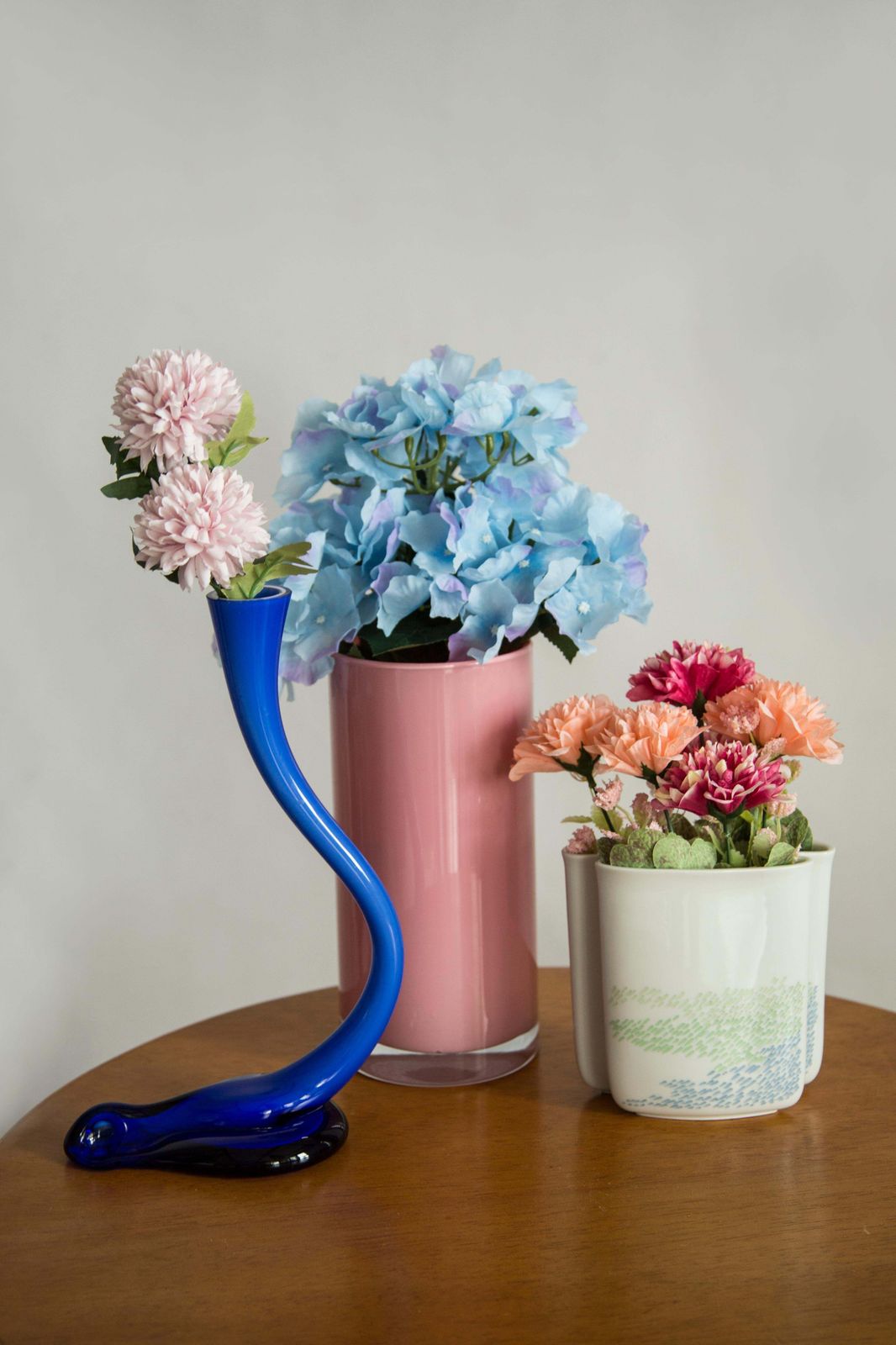 Mid Century Vintage Artistic Glass Pink Vase, Tarnowiec, Europe, 1970s photo Home Decor