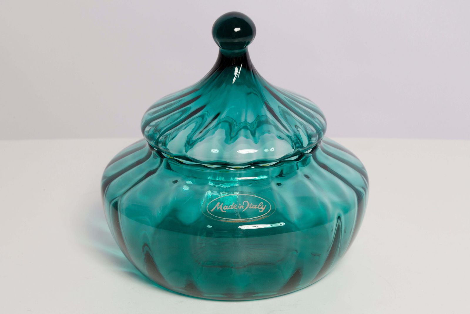 Small Mid Century Empoli Vase For Candy Or Jewelry Box, Italy, 1960s photo furniture