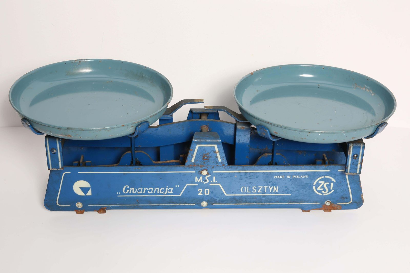 Old Blue Scale Gwarancja Olsztyn, Europe, 1970s photo for sale