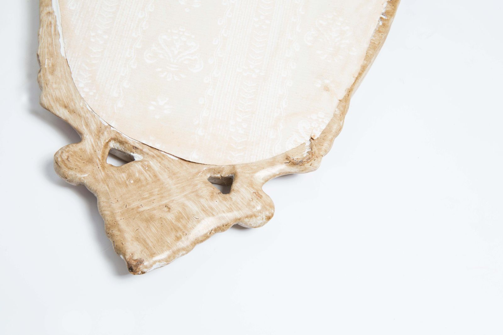 photo buy Mid Century Modern Light Mirror With Flowers, Gypsum, Italy, 1960s
