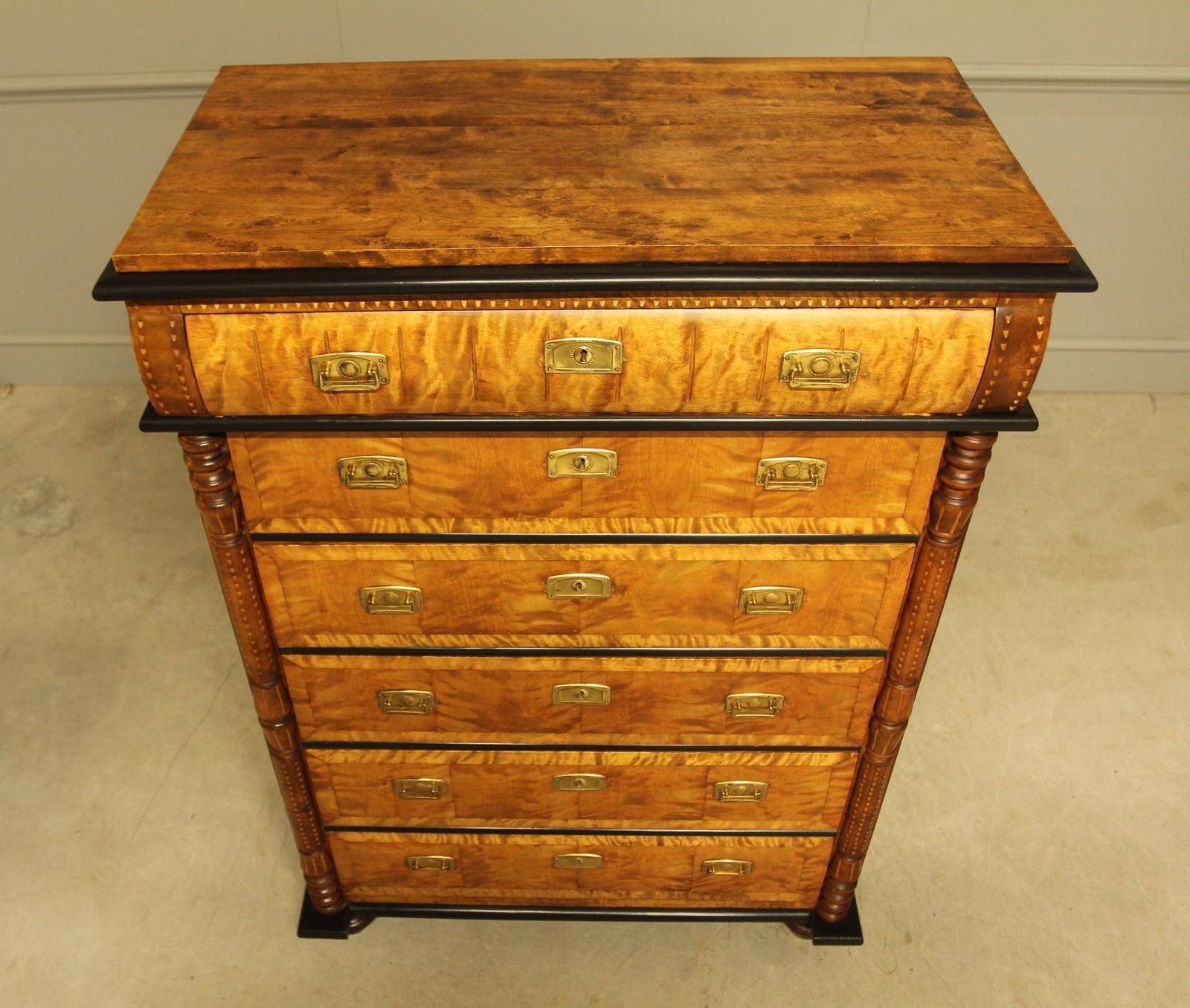 A 20th Century Swedish Birch Chest Of Drawers photo Furniture