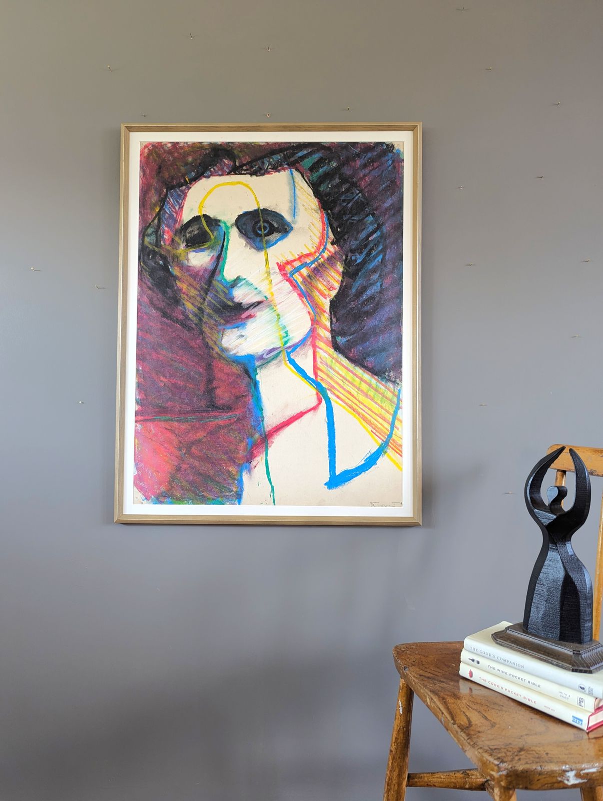 Mrs Jackson, Oil Painting, Modernist photo furniture