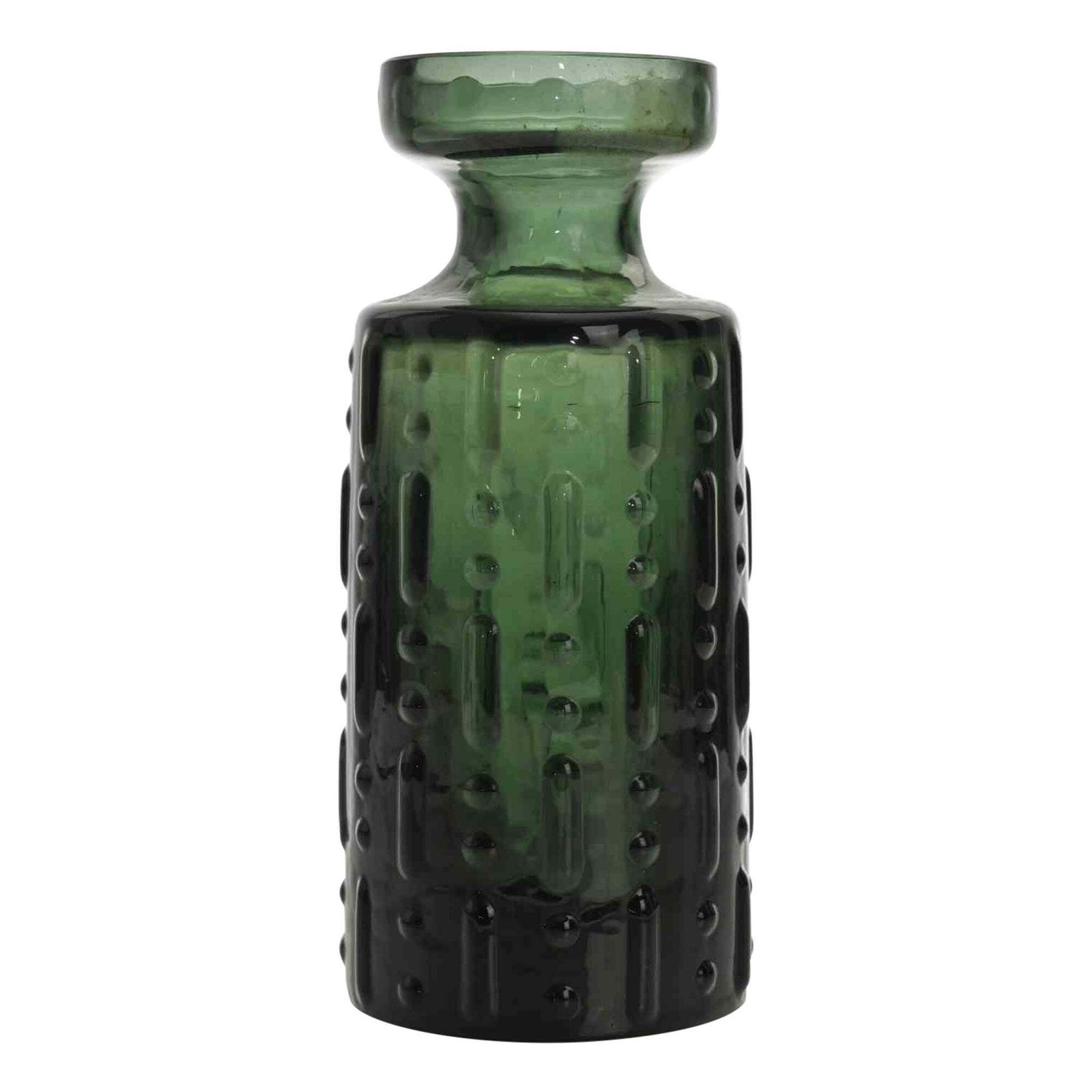 Vintage Green Glass Vase, Italy, 1970s