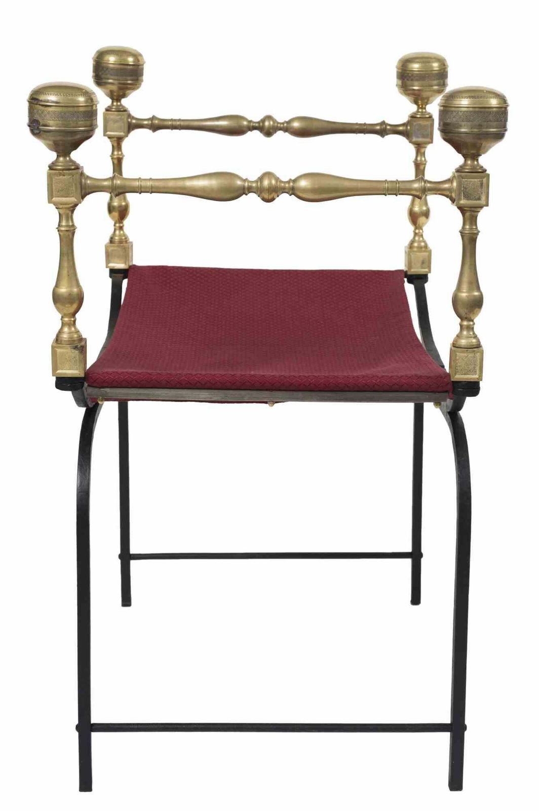 Vintage Folding Faldistorio Chair, Mid 20th Century photo for sale