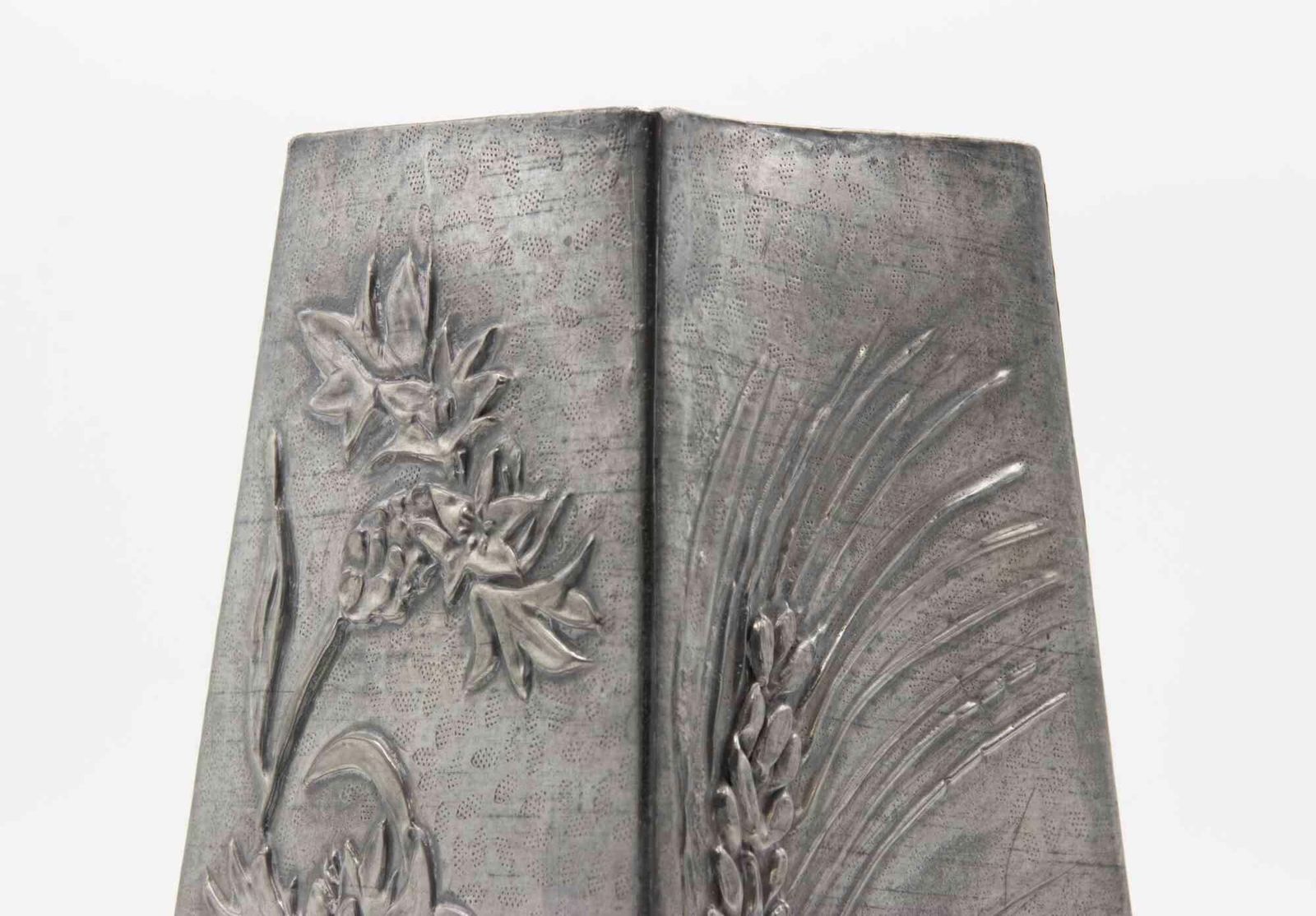 Art Nouveau Pewter Vase, Italy, Early 20th Century photo 212.0