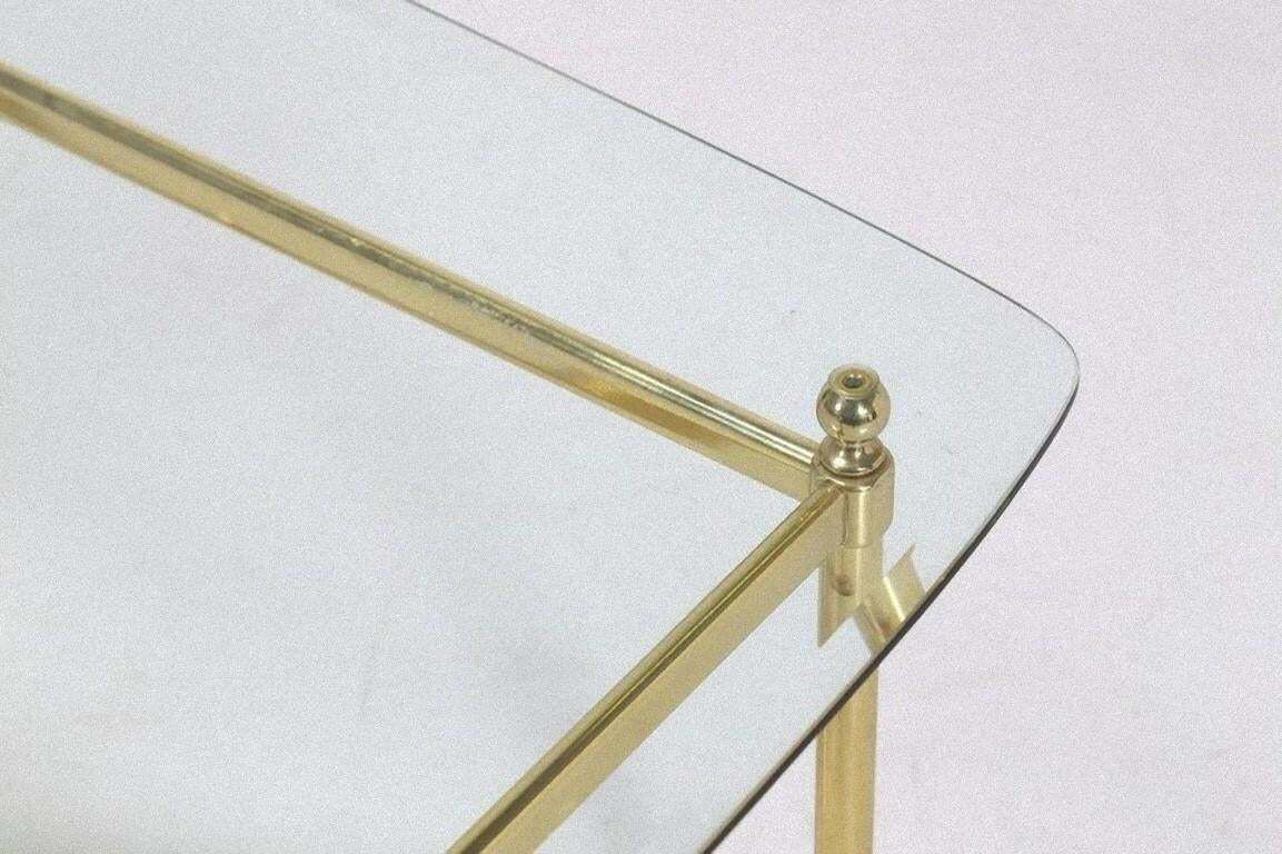 Golden Brass Vintage Coffee Table, Italy, 1950s photo 1020.0