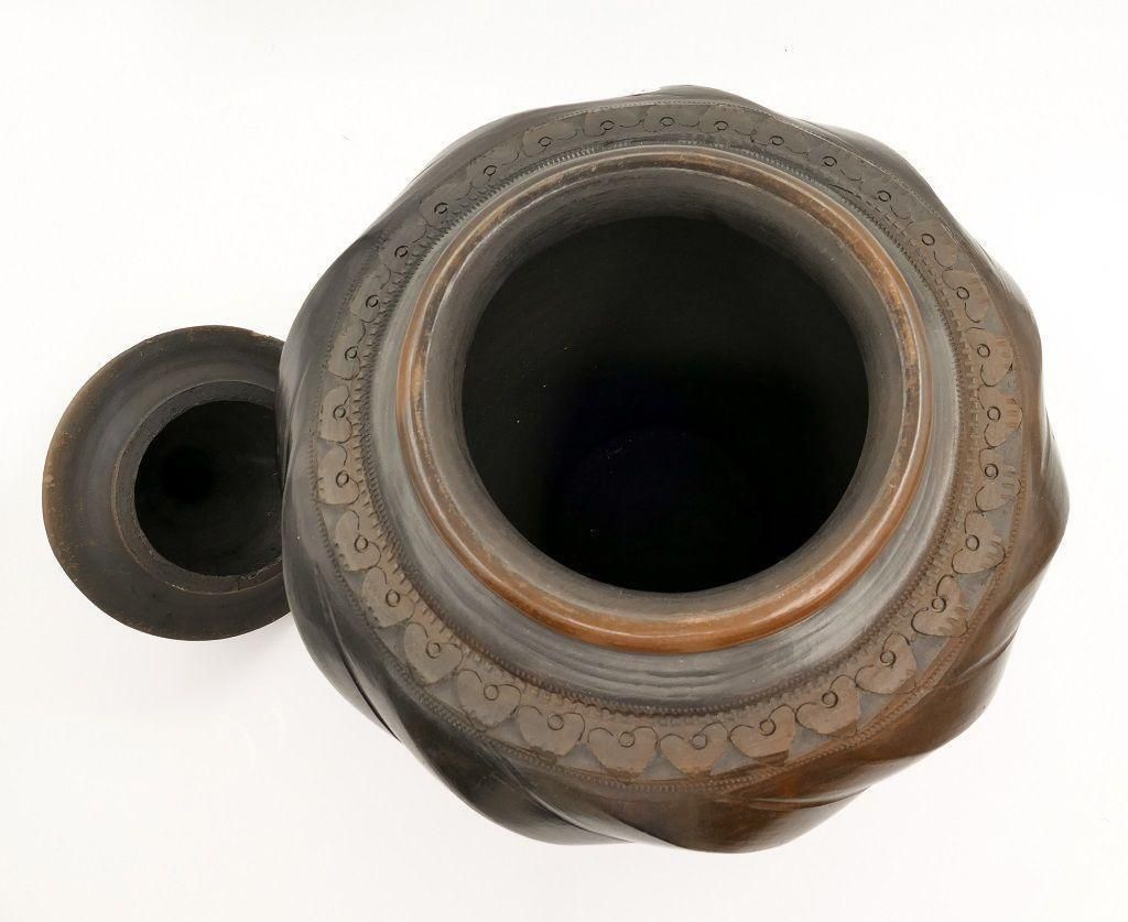 Oriental Terracotta Vase, Eastern Europe, Early 20th Century photo Home Decor