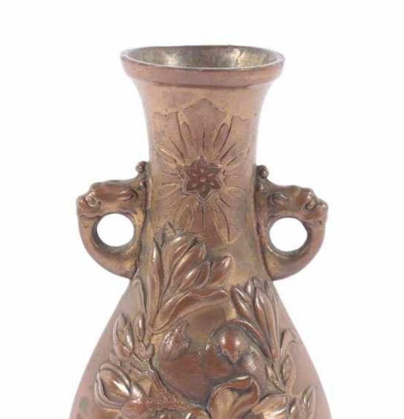 Ancient Japanese Meiji Vase, Late 19th Century photo for sale