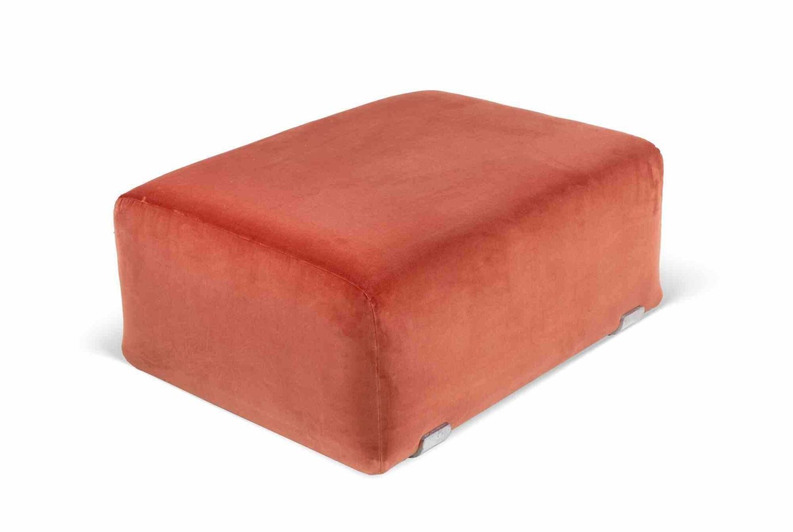 Set Of 5 Velvet Ottomans, 1970s photo furniture