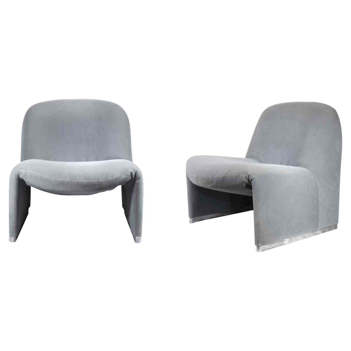 Pair Of Alky Armchairs By Giancarlo Piretti For Castelli, Italy, 1972