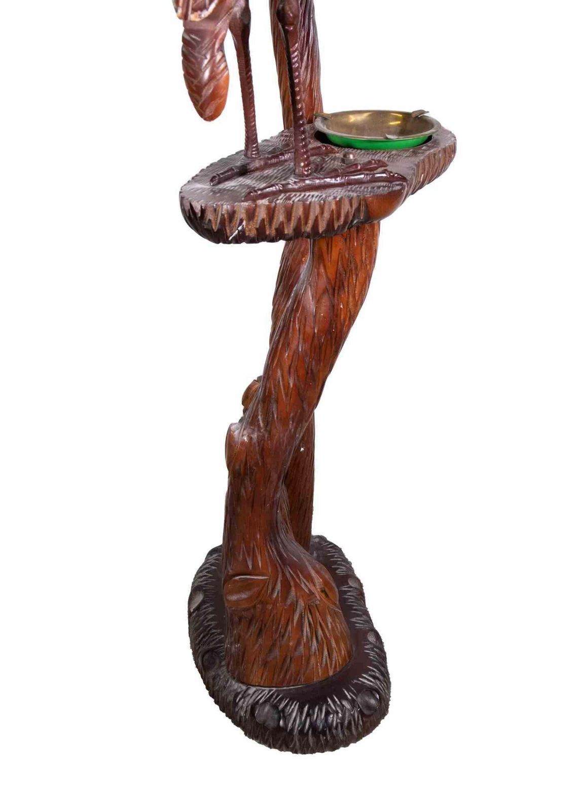 Vintage Wooden Lamp With Bird, Italian Lamp By Aldo Tura, Italy, 1950s photo 1276.0