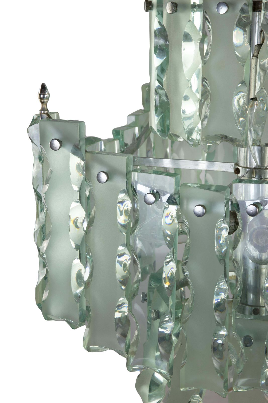 Vintage Murano Chandelier Attributed Fontana Arte, 1960s photo furniture