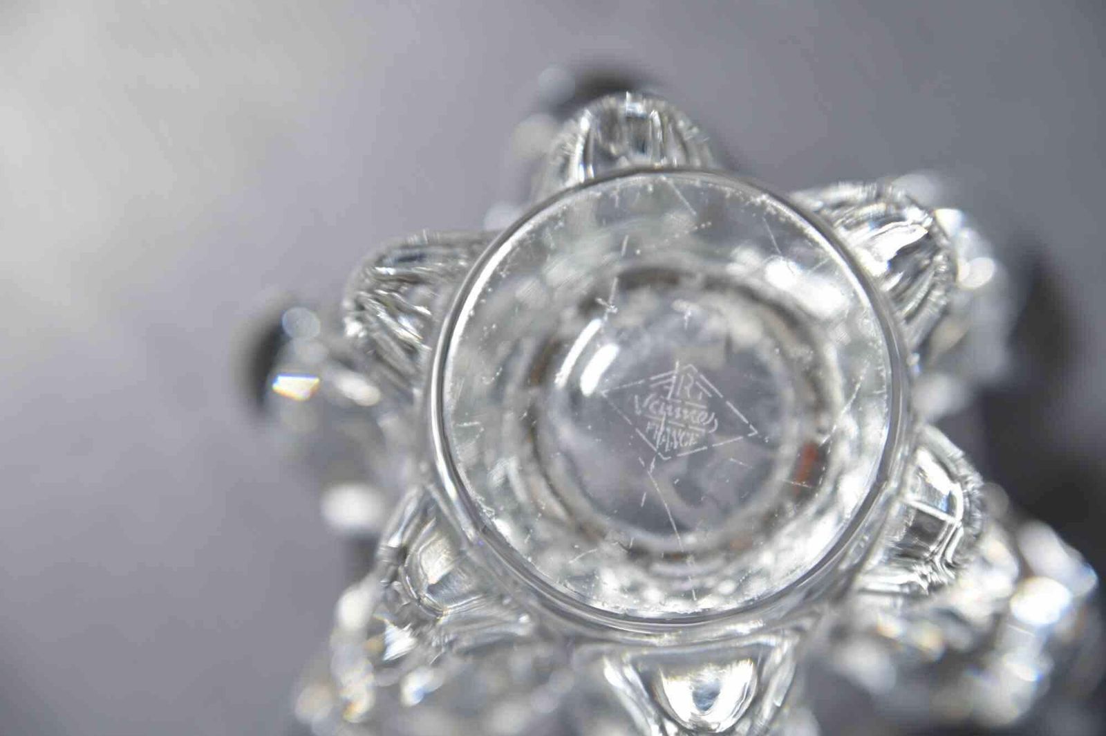 Vintage Glass Vase By Vannes Le Châtel Et Vierzon, France, Circa 1950s photo furniture