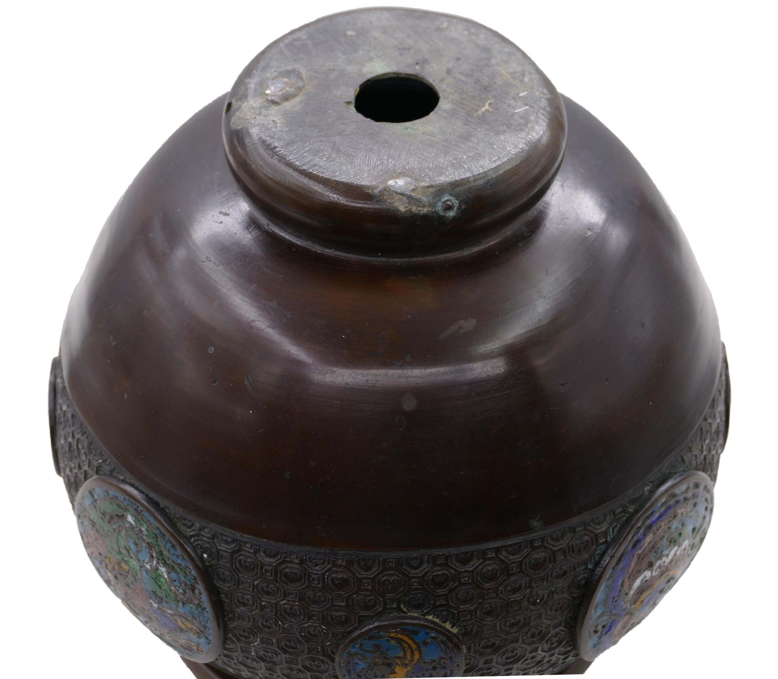 Vintage Bronze Cachepot, Japan, Circa 1930s photo Home Decor