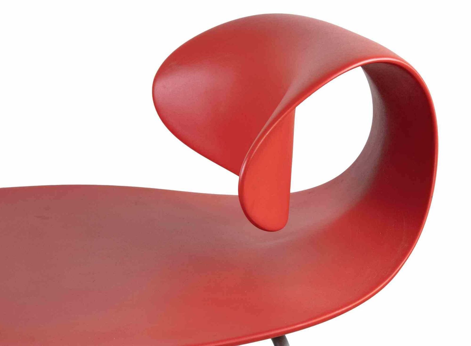 Set Of 7 Red Maxima Benches By William Sawaya & Paolo Moroni, Italy 1990s photo 2208.0