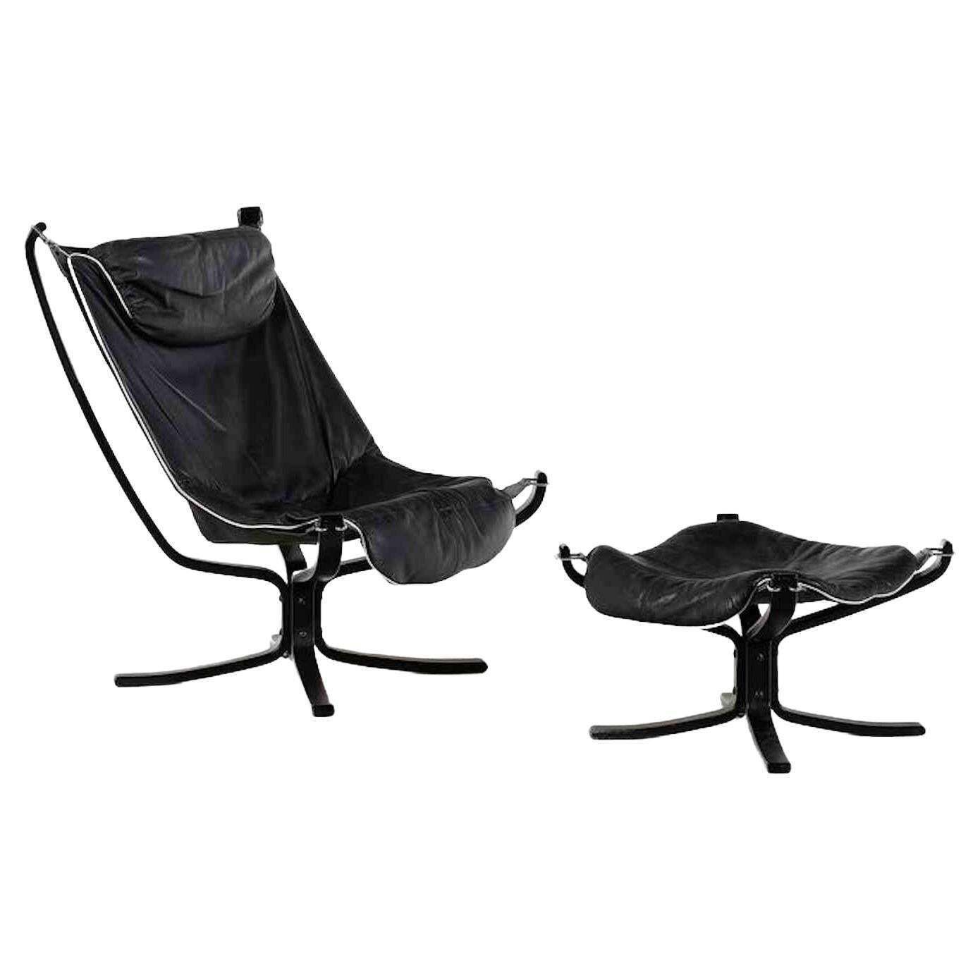 Armchair With Footrest By Sigurd Ressel For Poltrona Frau, 1980