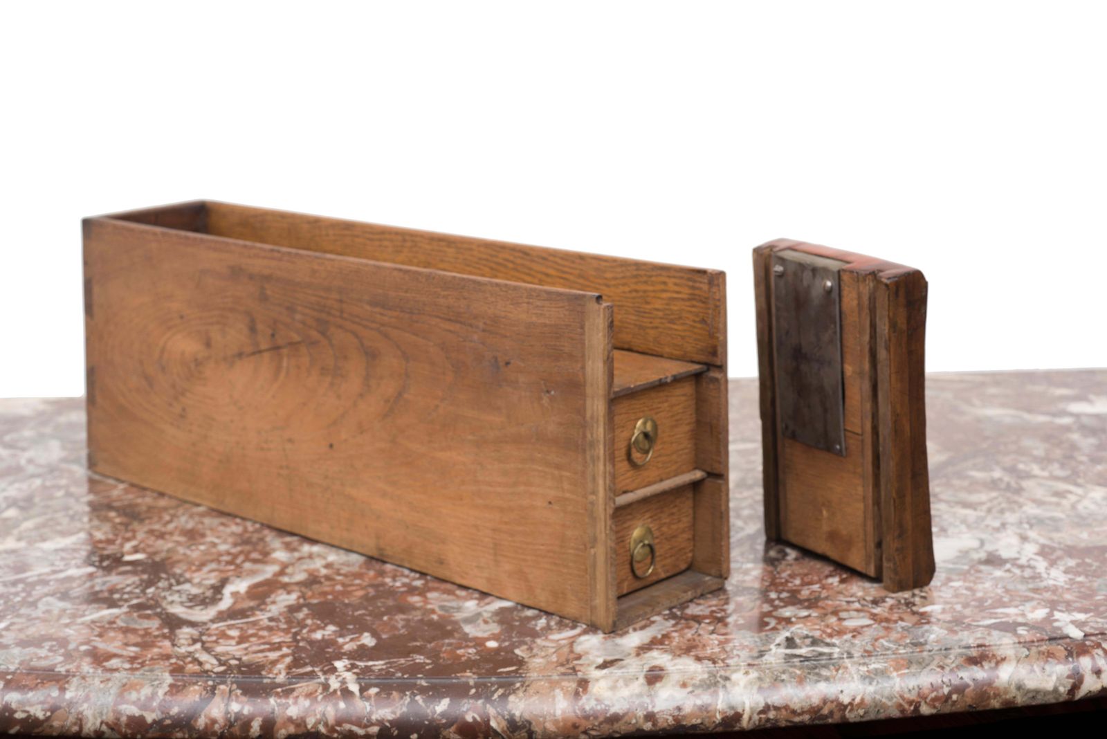 French Regency Marble Chest Of Drawers, Italy, 19th Century photo vinterior