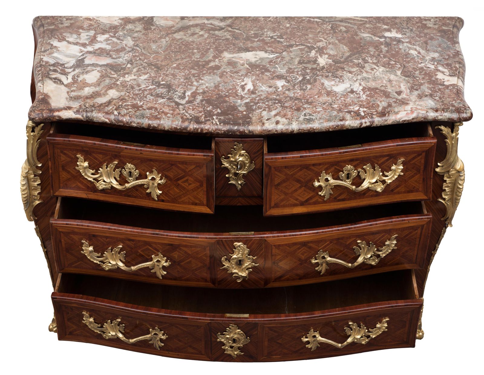 photo furniture French Regency Marble Chest Of Drawers, Italy, 19th Century