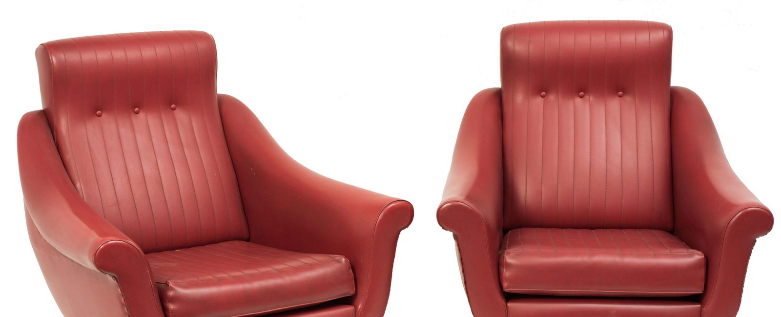 Vintage Pair Of Armchairs, Italian Manufacture, 1950s photo Furniture
