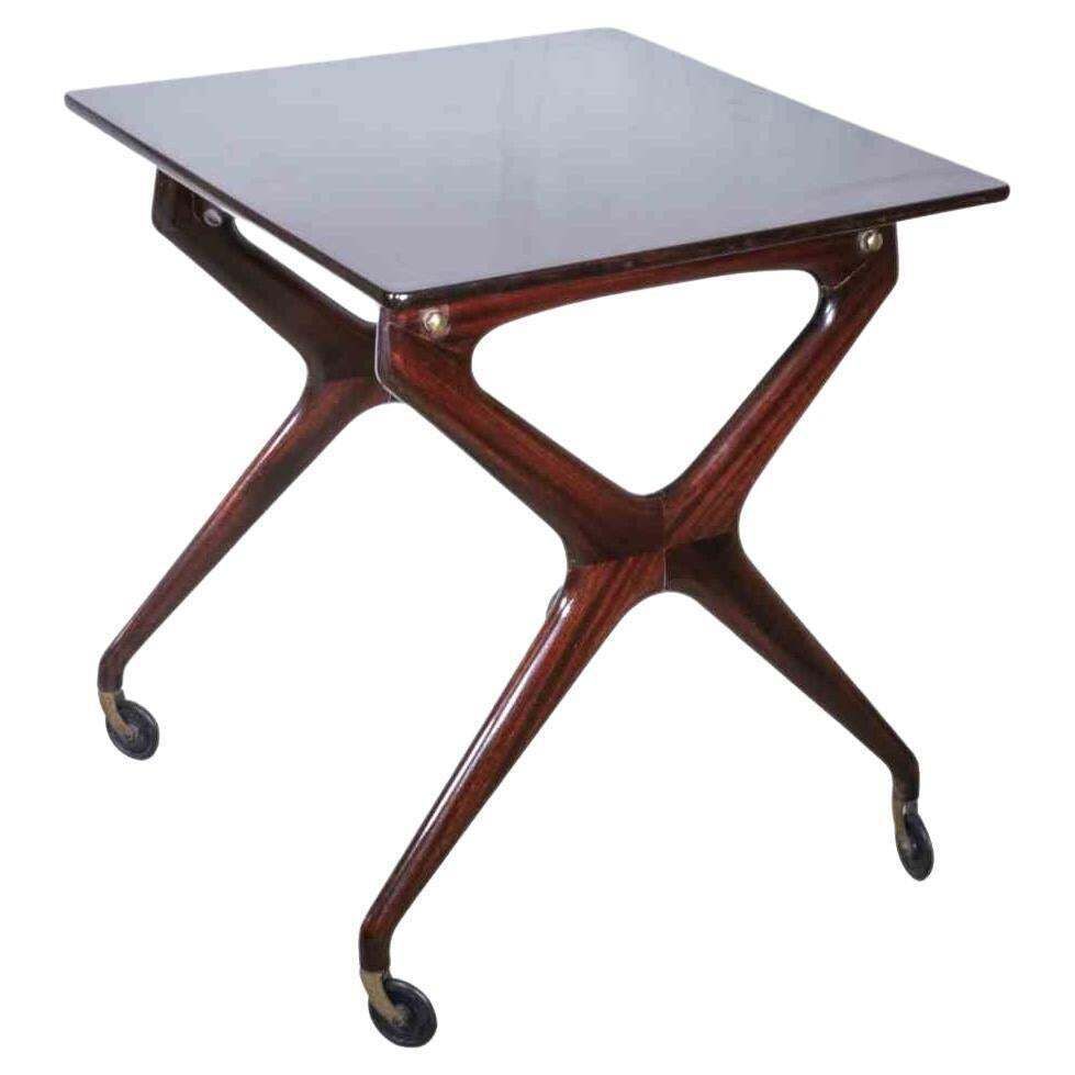 Vintage Tv Cart Attr. Ico Parisi For De Baggis, Mid 20th Century