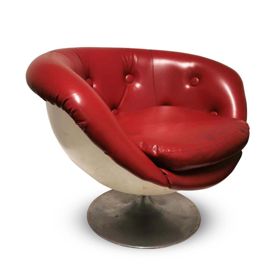 Vintage P180 Armchair By Gastone Rinaldi, 1968 photo for sale