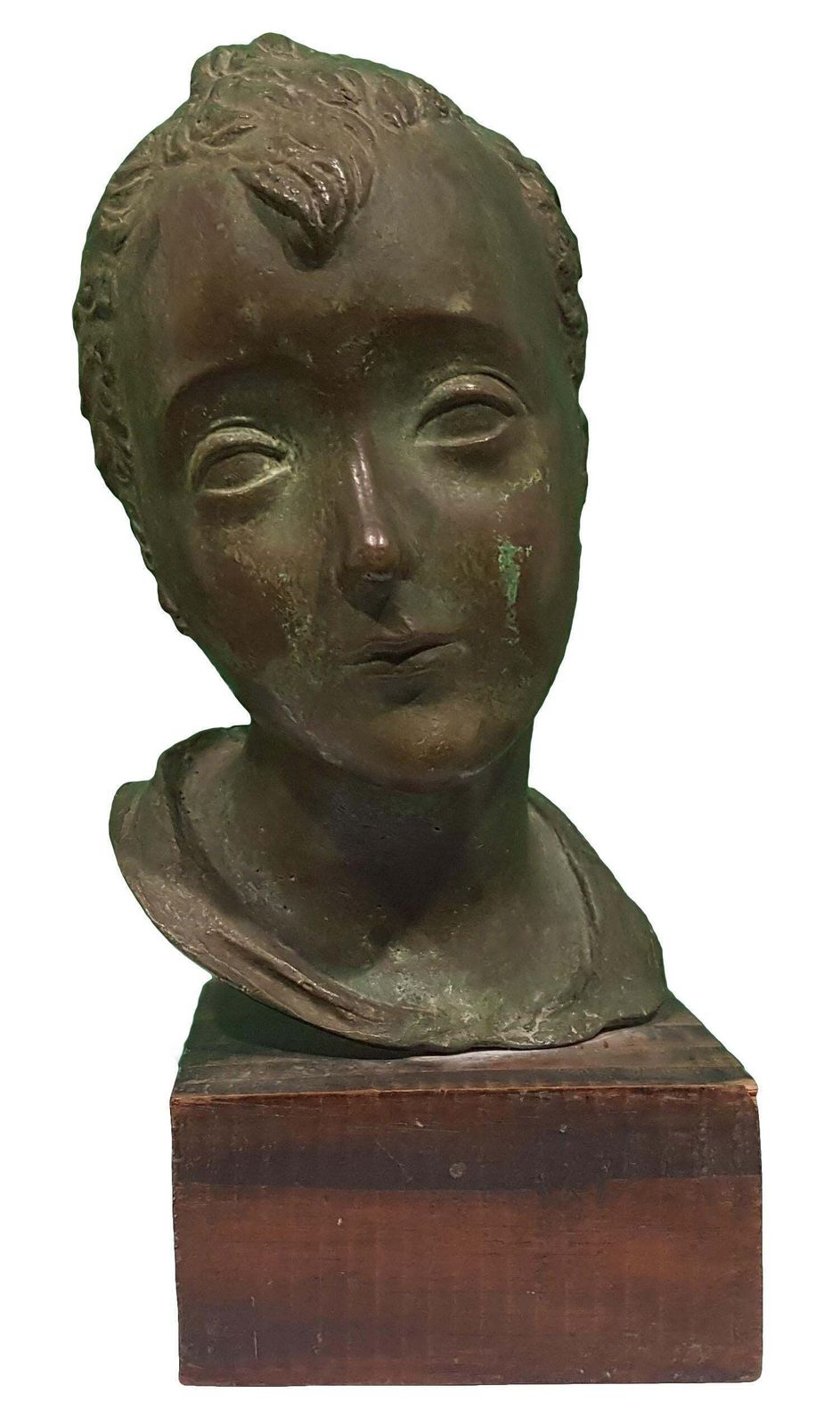 Head Of Young Boy, Bronze Sculpture By Attilio Torresini, Beginning Of 1900 photo furniture
