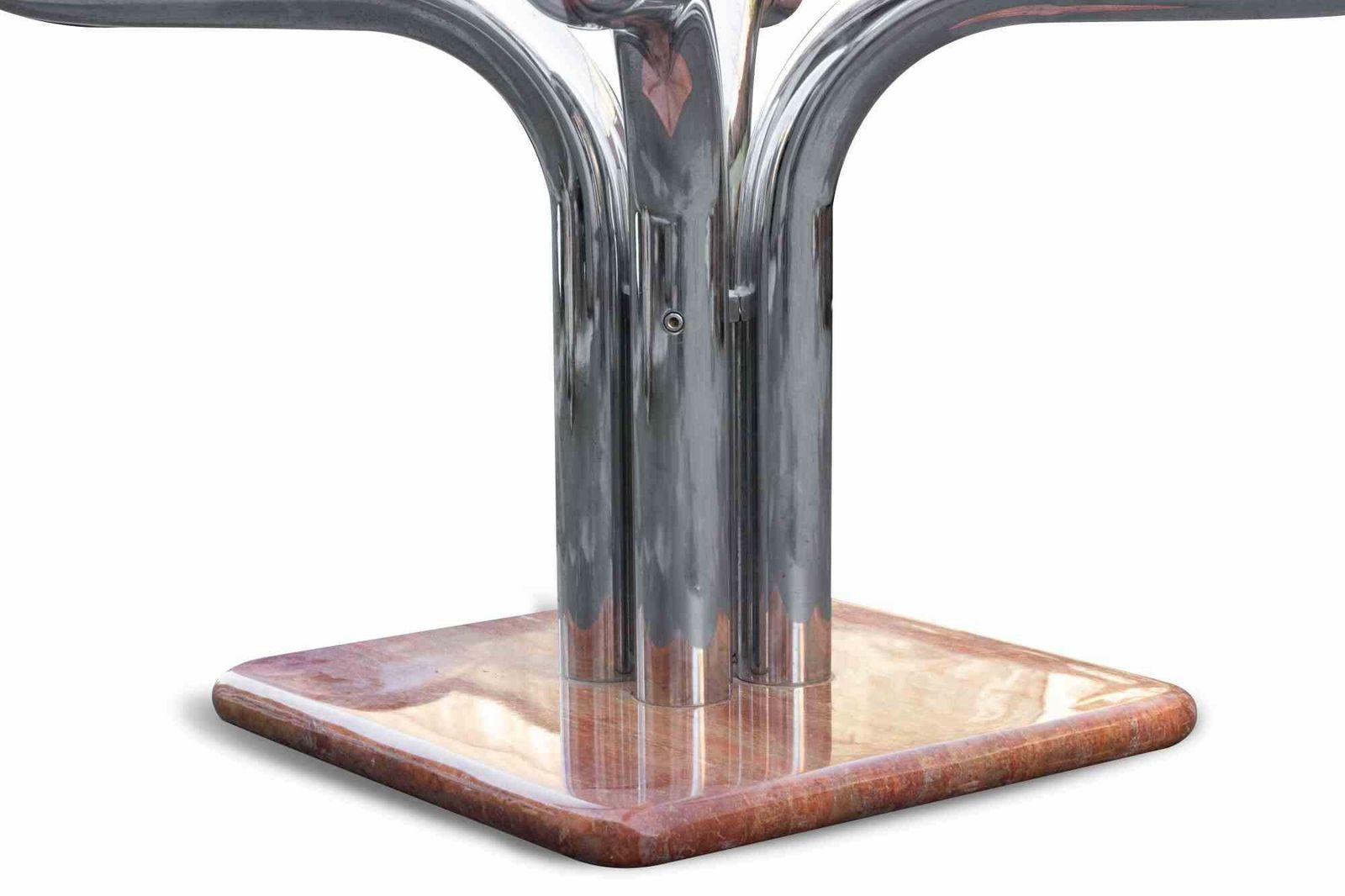 Vintage Chromed Table By Guido Faleschini For Mariani, Italy, 1970s photo Furniture