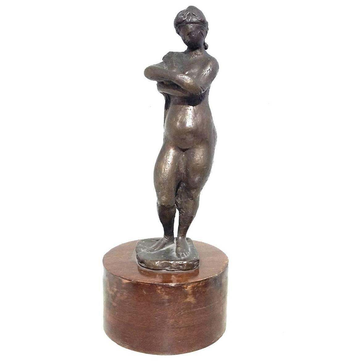 Bronze Sculpture “Woman’s Nude” By Giuseppe Mazzullo, Italy, 1944