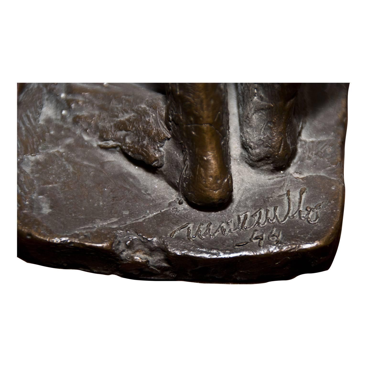 Bronze Sculpture “Woman’s Nude” By Giuseppe Mazzullo, Italy, 1944 photo 3597.0