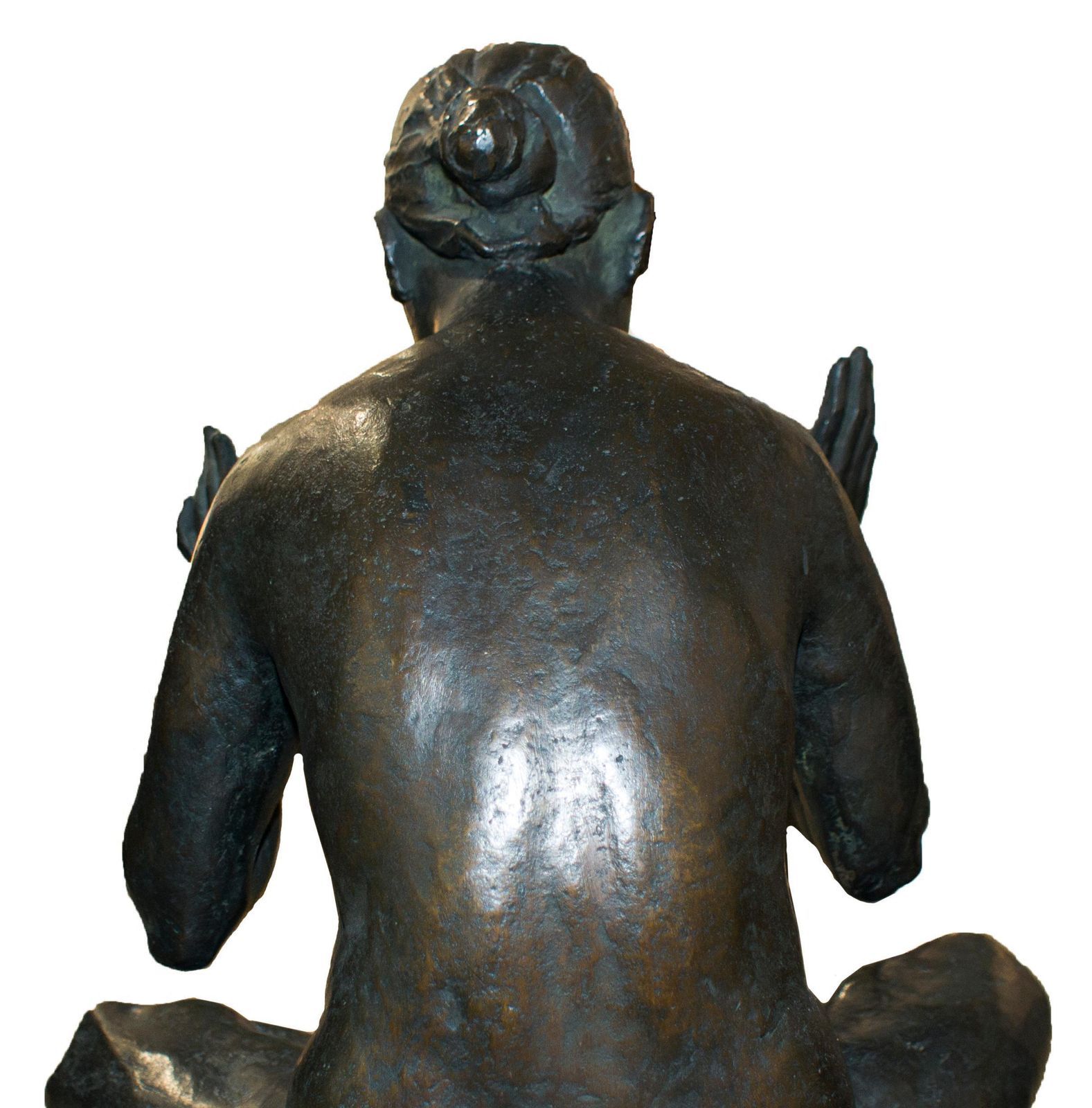 20th Century Bronze Sculpture Of Nude Woman photo Art